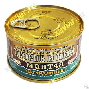 Печень и икра минтая натуральные УКР, 227 гр. 