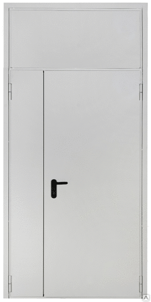 Металлическая дверь ДМФ-2 с фрамугой