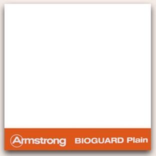 Потолочная плита  BIOGUARD Plain  600x600x15 (АРМСТРОНГ Биогуард тегулар) 1