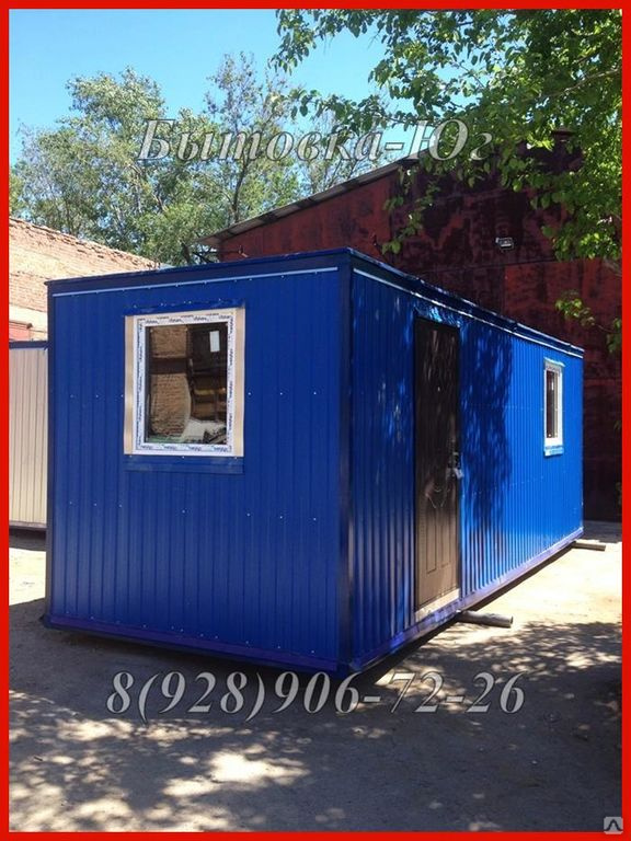 Дом-бытовка для дачи 6х2.4х2.5 м, два окна купить за 161 000 руб./шт. в ...
