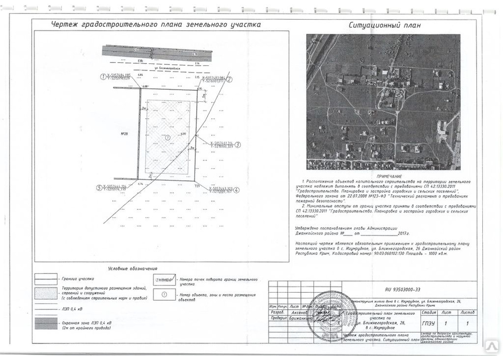 Как выглядит градостроительный план земельного участка фото