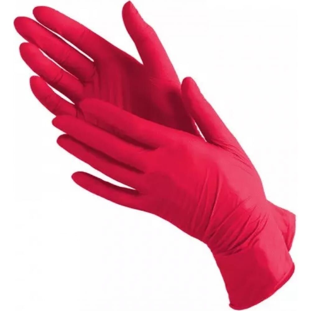 Нитриловые перчатки EcoLat Red
