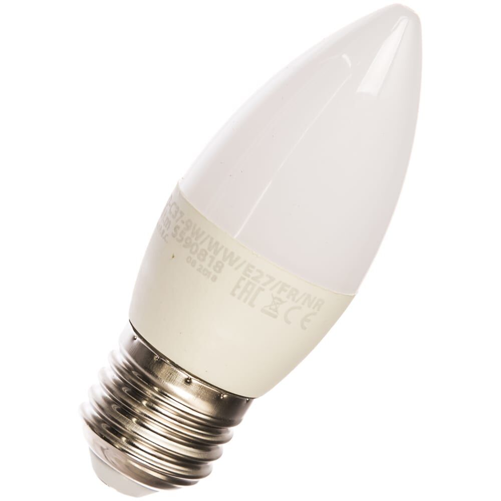 Светодиодная лампа Volpe LED-C37-9W/WW/E27/FR/NR
