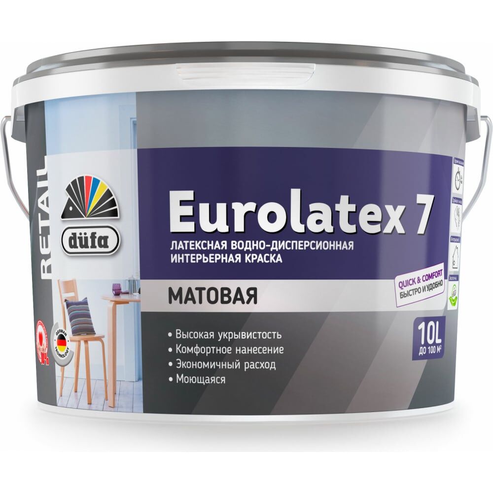 Вододисперсионная краска Dufa Retail EUROLATEX 7