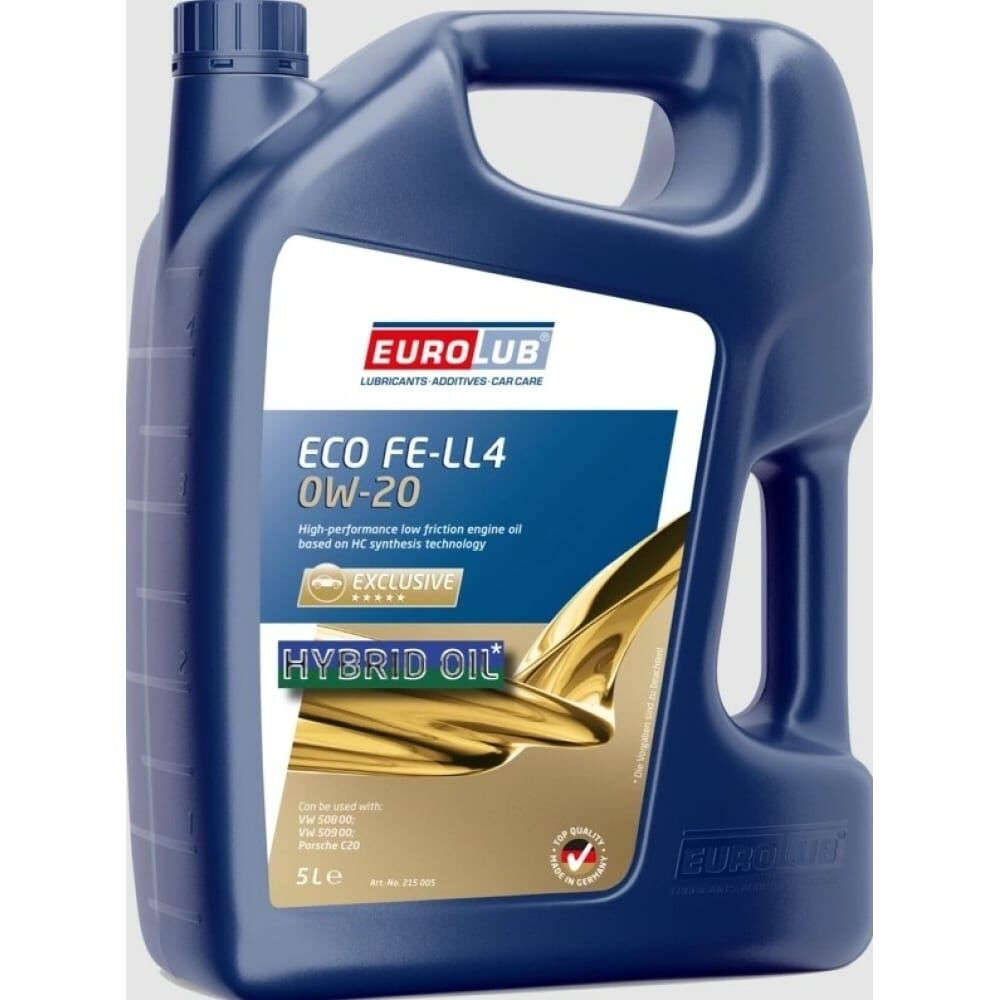 Моторное синтетическое масло EUROLUB ECO FE-LL4 0W-20 ACEA C5