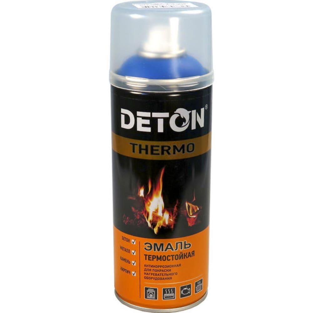 Термостойкая аэрозольная эмаль Deton THERMO