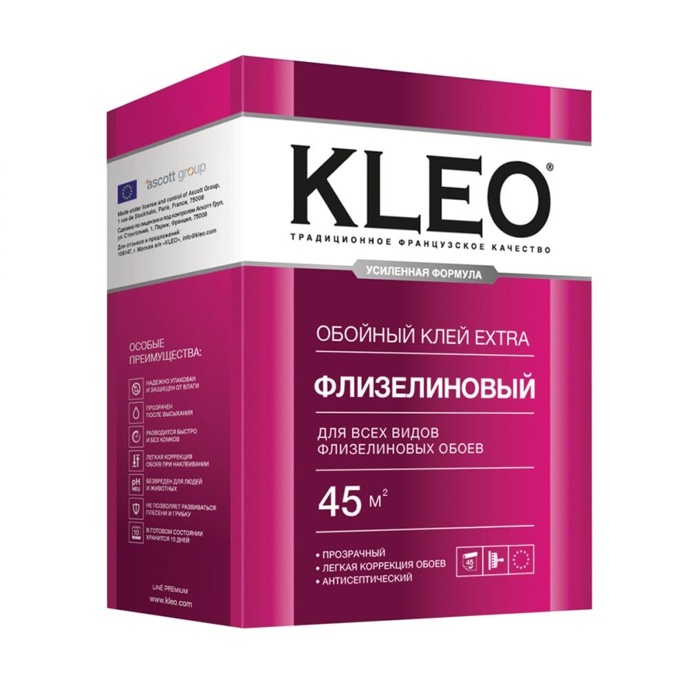 Сыпучий клей для флизелиновых обоев KLEO 030 EXTRA 45