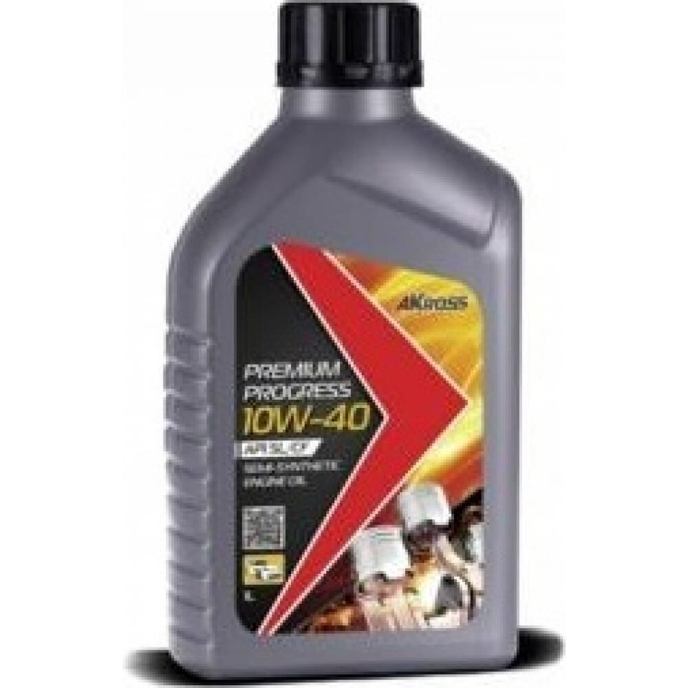 Моторное полусинтетическое масло AKross PREMIUM PROGRESS 10W-40 SL/CF