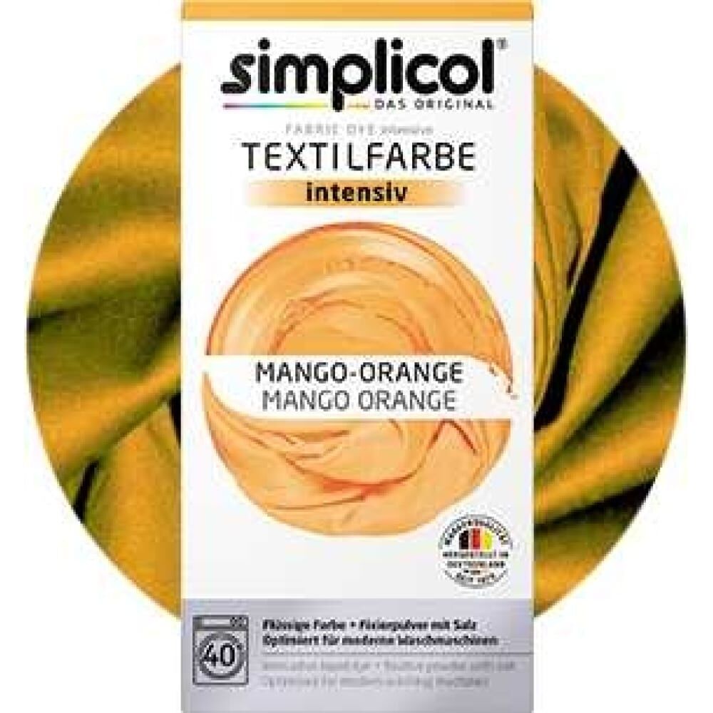 Краска для окрашивания текстиля SIMPLICOL INTENSIV оранжевый 400 г