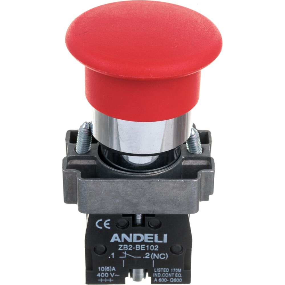 Кнопка ANDELI XB2-BC45 Грибок