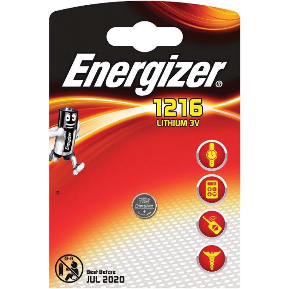 Батарейка Energizer ENR Lithium CR1216