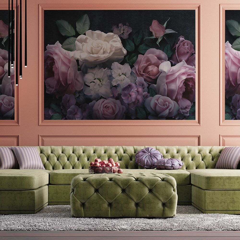 Фреска ООО Ортограф Bouquet of roses purple