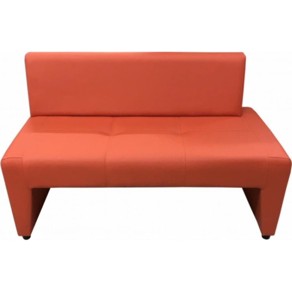Двухместный диван Мягкий Офис левый оранжевый