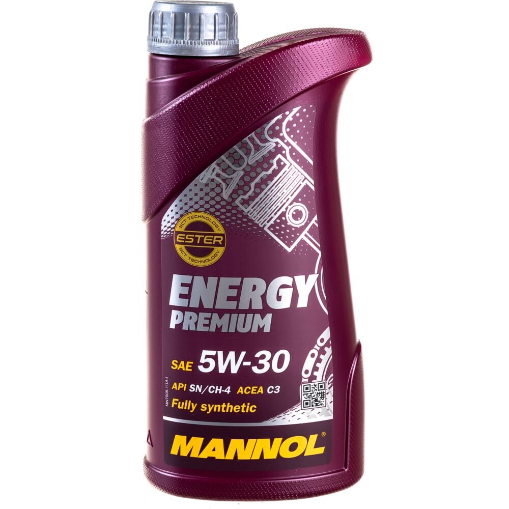 Синтетическое моторное масло MANNOL ENERGY PREMIUM 5W30