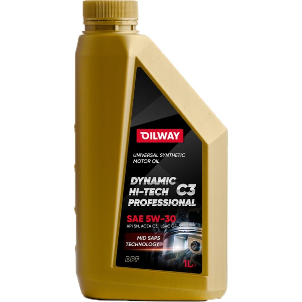 Моторное масло OILWAY Dynamic Hi-Tech C3 5w30, API SN, ACEA C3