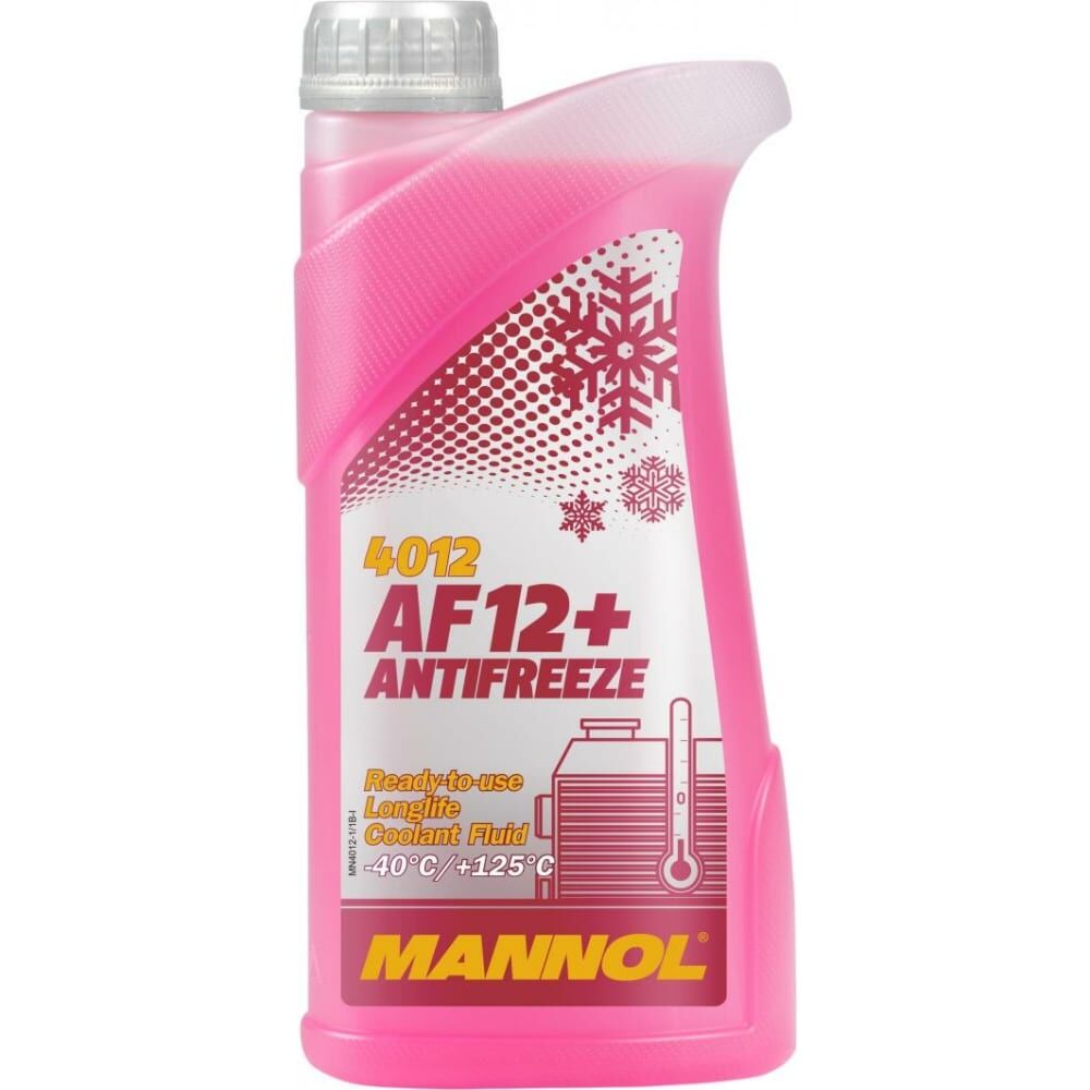Готовый раствор охлаждающая жидкость MANNOL ANTIFREEZE LONGLIFE AF12+