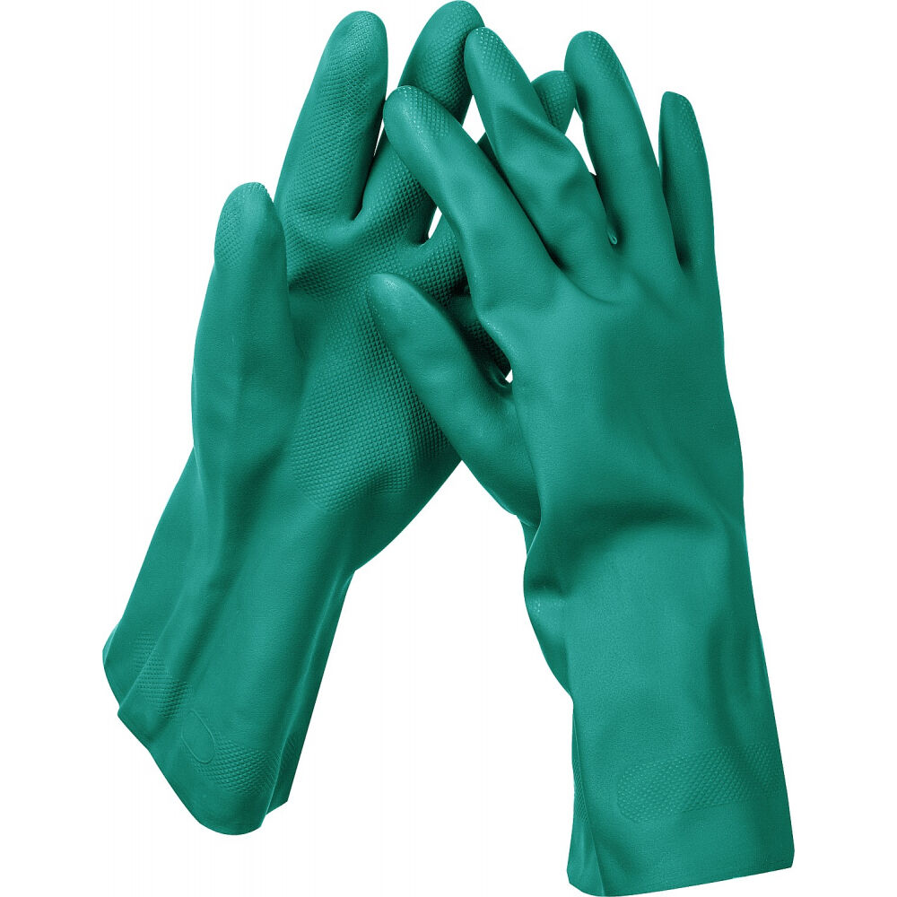 Нитриловые маслобензостойкие индустриальные перчатки KRAFTOOL NITRIL