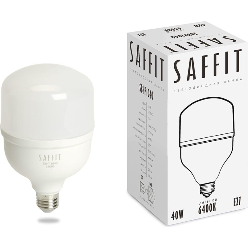 Светодиодная лампа SAFFIT SBHP1040 40W 230V E27 6400K