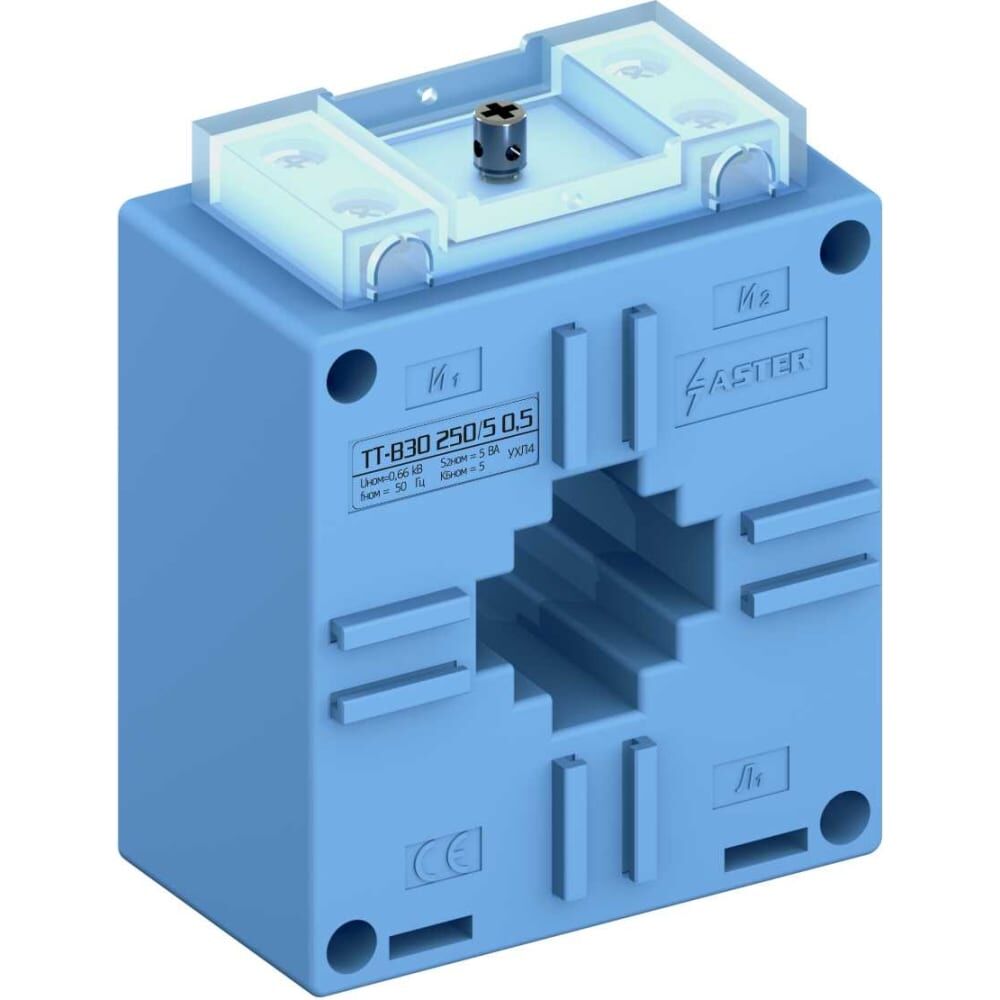 Шинный трансформатор тока ASTER ТТ-В30 250/5 0,5