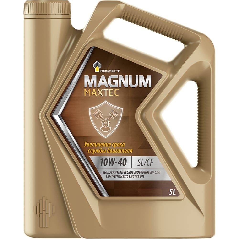 Полусинтетическое моторное масло Роснефть Magnum Maxtec 10W-40 API SL/CF