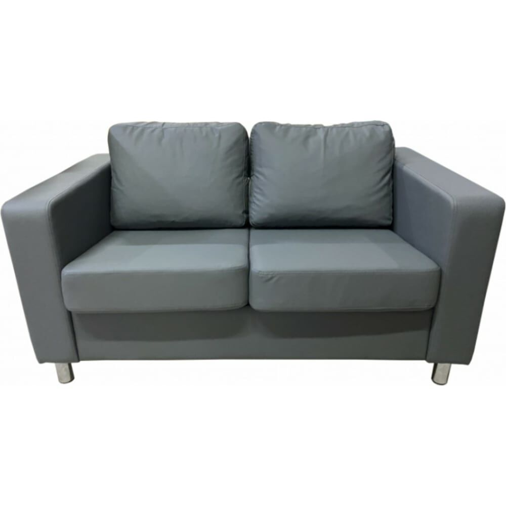 Двухместный диван Мягкий Офис серый