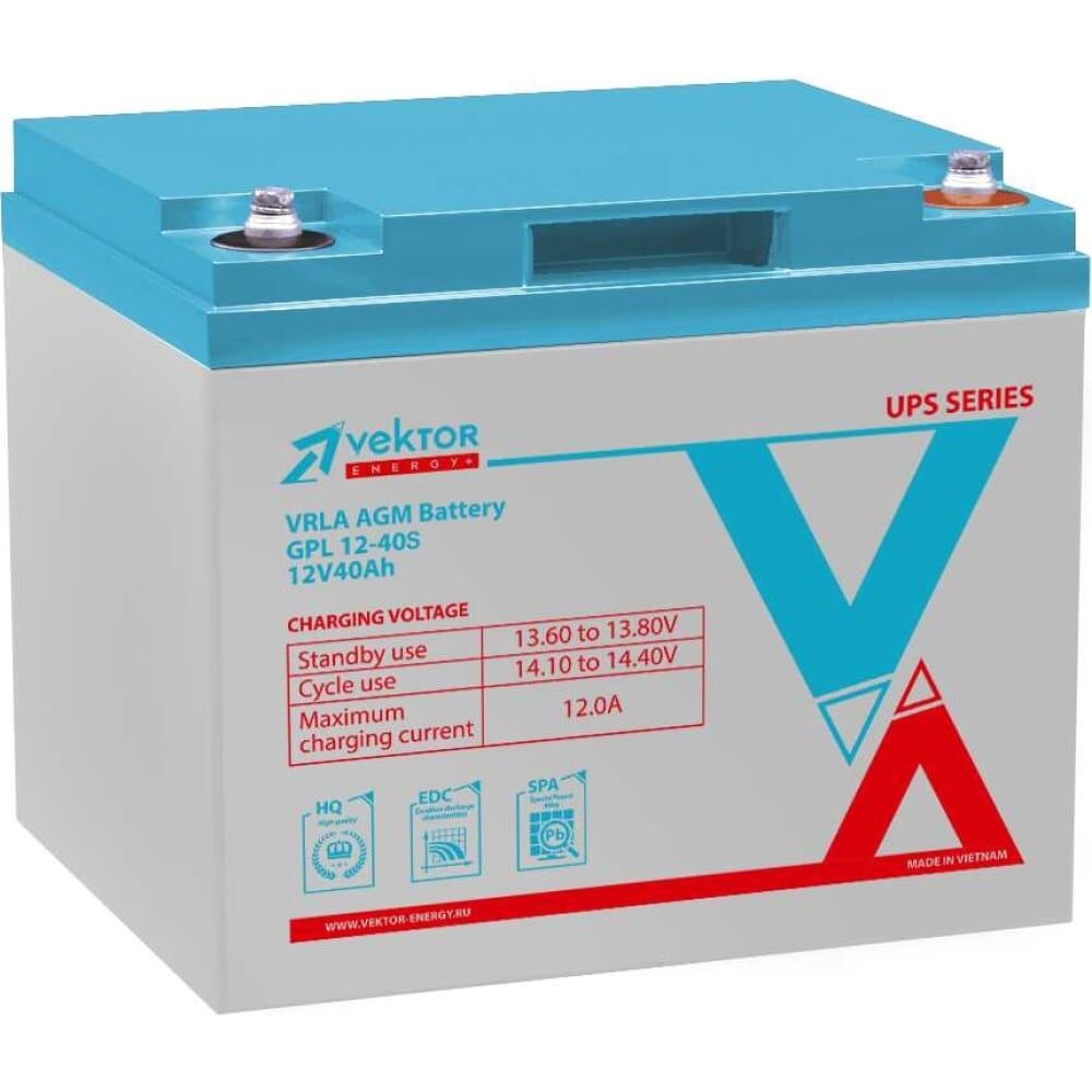 Аккумуляторная батарея Vektor Energy GPL 12-40S