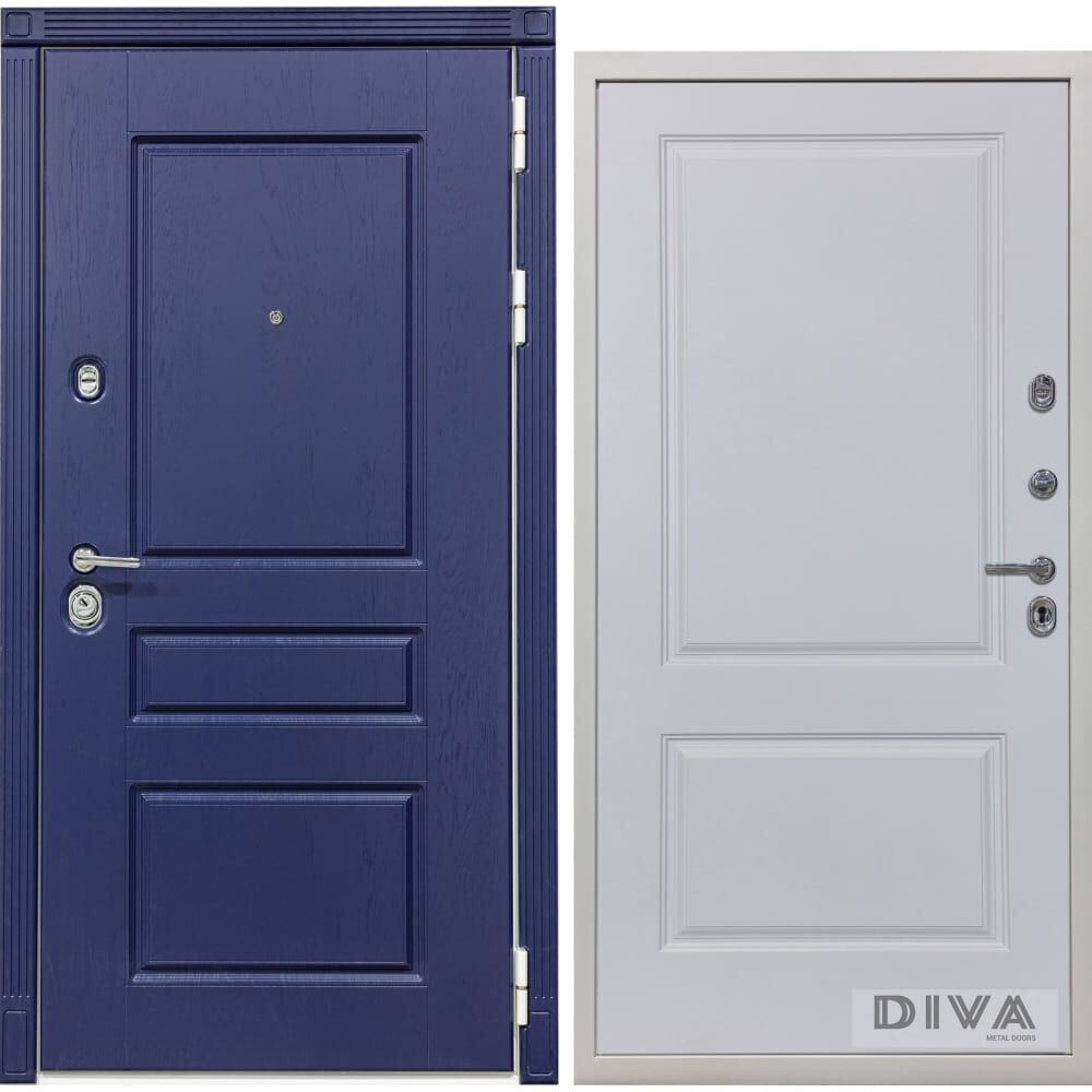 Входная правая дверь DIVA Д7 Белый Софт