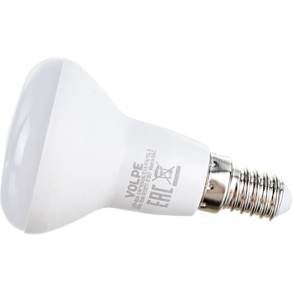 Светодиодная лампа Volpe LED-R50-5W/3000K/E14/FR/SLS