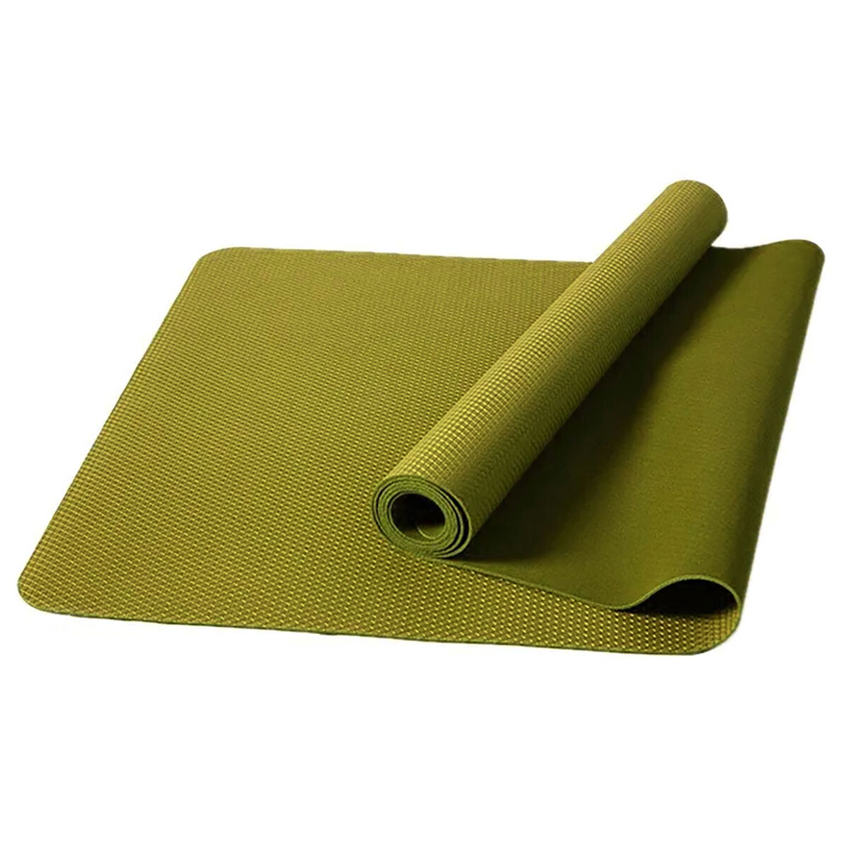 Коврик для йоги каучуковый 2 мм (зелёный)