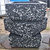 Вазон Иксия-1 с натуральным камнем белый мрамор и черный Габбро-диабаз 300х300х200 мм #4