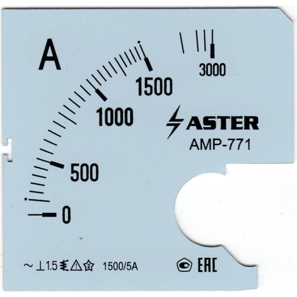 Шкала к амперметру AMP-771 ASTER SC771-1500