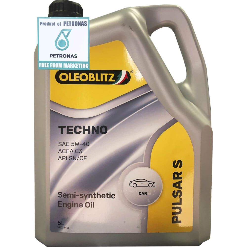 Синтетическое масло Petronas OLEOBLITZ PULSAR S TECHNO 5W-40 ACEA C3; API SN/CF; MB 229