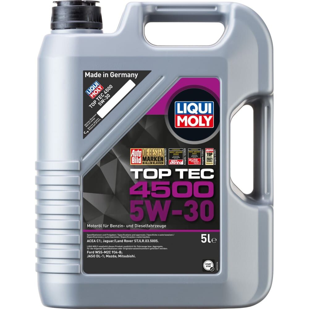 НС-синтетическое моторное масло LIQUI MOLY Top Tec 4500 5W-30 C1