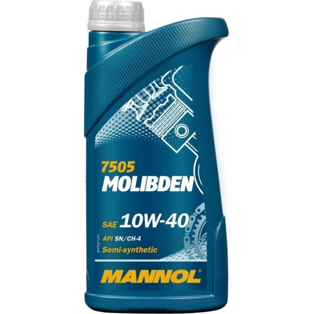 Полусинтетическое моторное масло MANNOL MOLIBDEN 10W-40