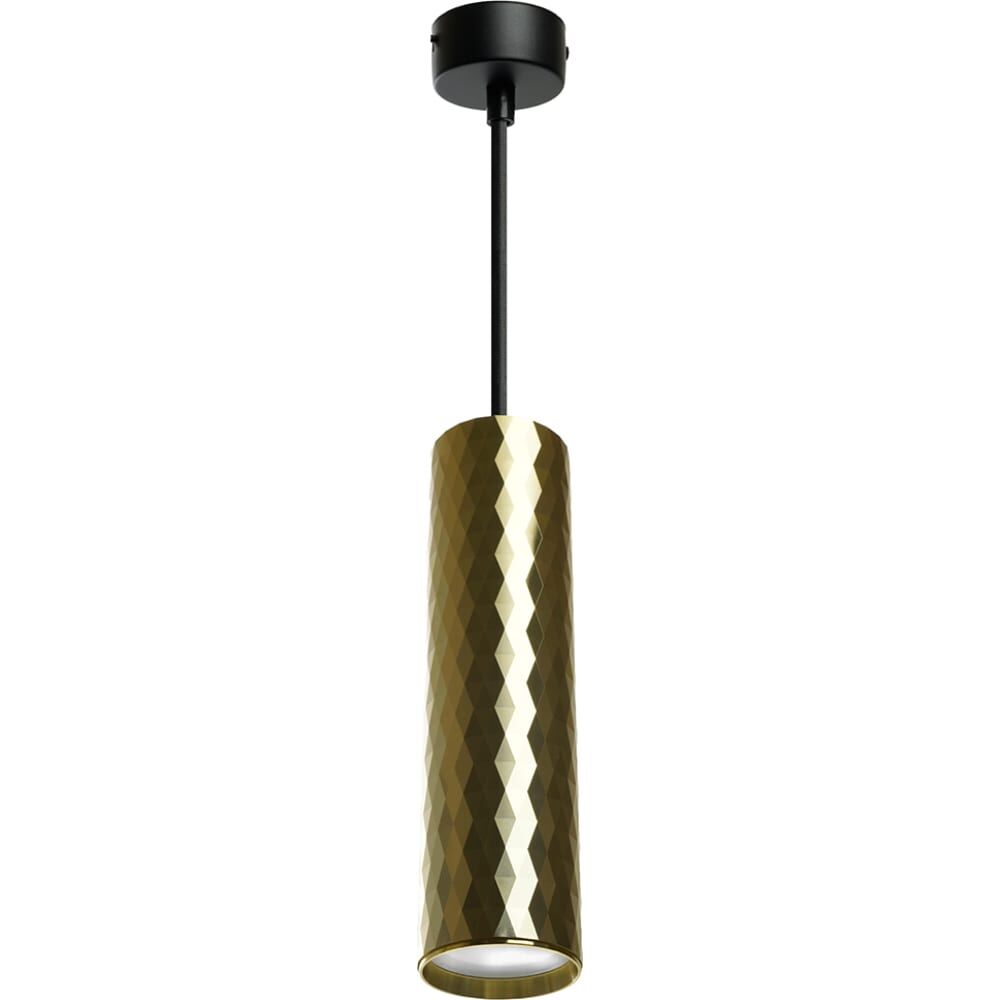 Потолочный светильник FERON ml1888 PRISM на подвесе mr16 35w, 230v, чёрный, золото 55x200