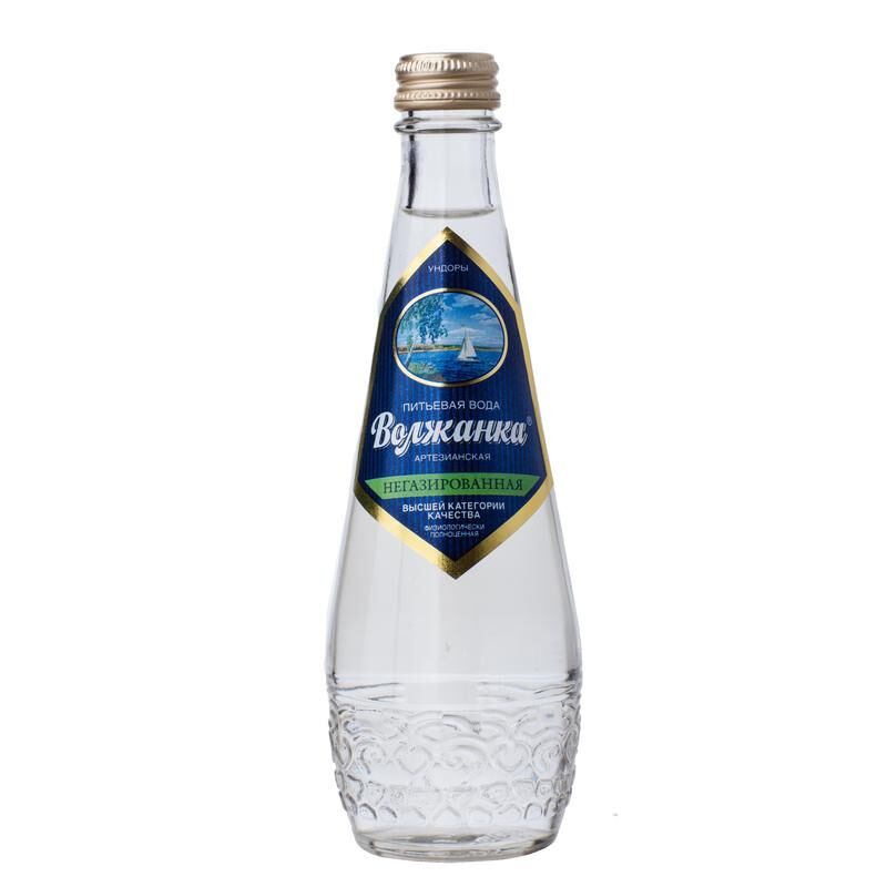 Вода питьевая Волжанка негазированная 0.33 л (24 штуки в упаковке)