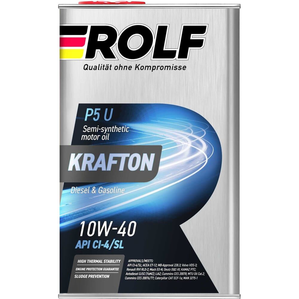 Полусинтетическое моторное масло Rolf KRAFTON P5 U 10W-40