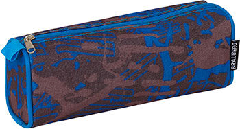 Пенал-косметичка Brauberg полиэстер, серый/голубой, ''Элемент'', 21х6х8 см, 223905 полиэстер серый/голубой ''Элемент'' 2