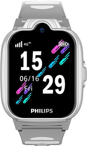 Детские часы Philips W6610, темно-серый W6610 темно-серый