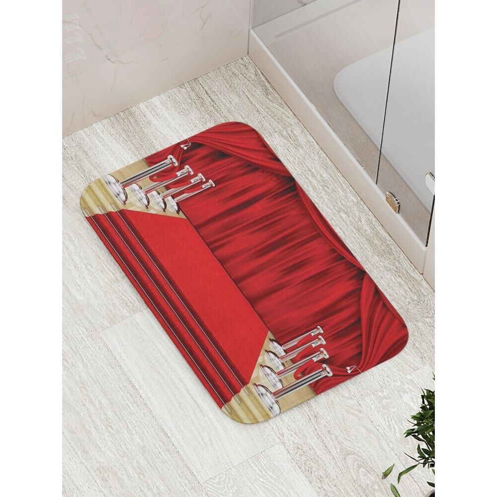 Противоскользящий коврик для ванной, сауны, бассейна JOYARTY Прогулка по красной дорожке