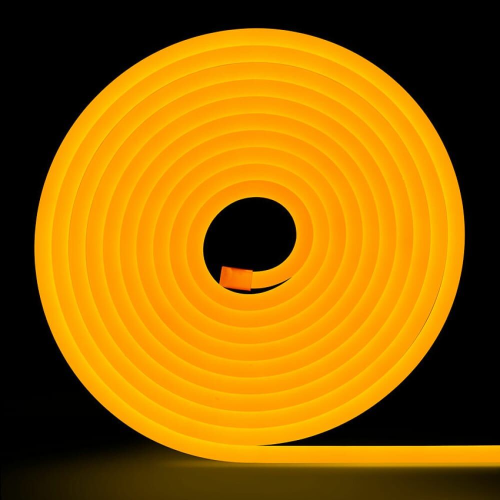 Неоновая светодиодная лента MAKSILED ML-NF-PR-8mm-L50-Golden Yellow