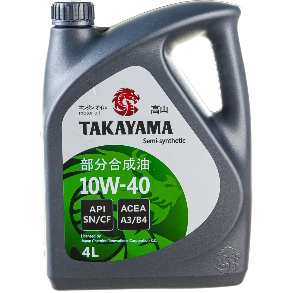Моторное масло TAKAYAMA SAE 10W-40, API SN/CF