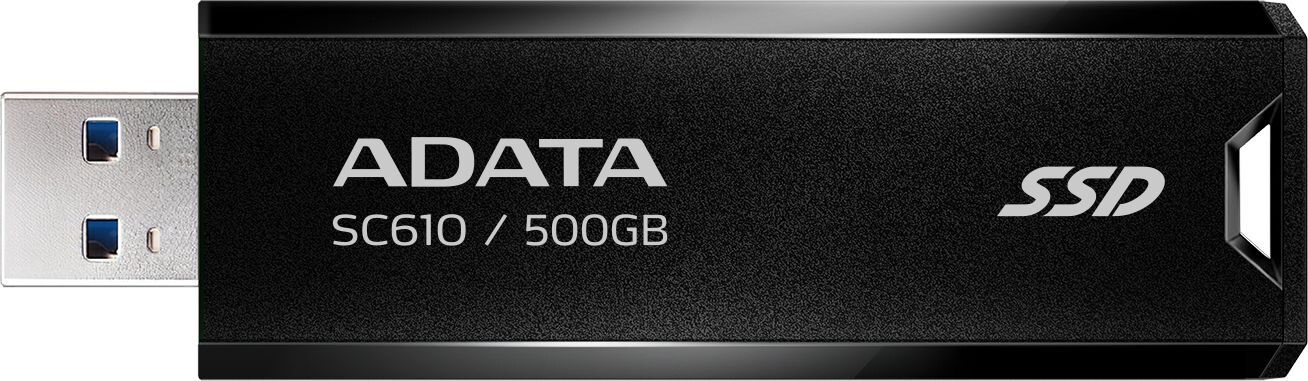 SC610-500G-CBK/RD, Внешний диск SSD ADATA SC610 500 ГБ 1.8" USB 3.1 чёрный