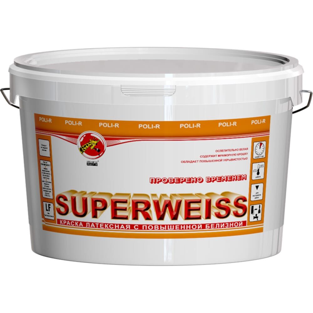 Водно-дисперсионная краска Poli-R Superweiss