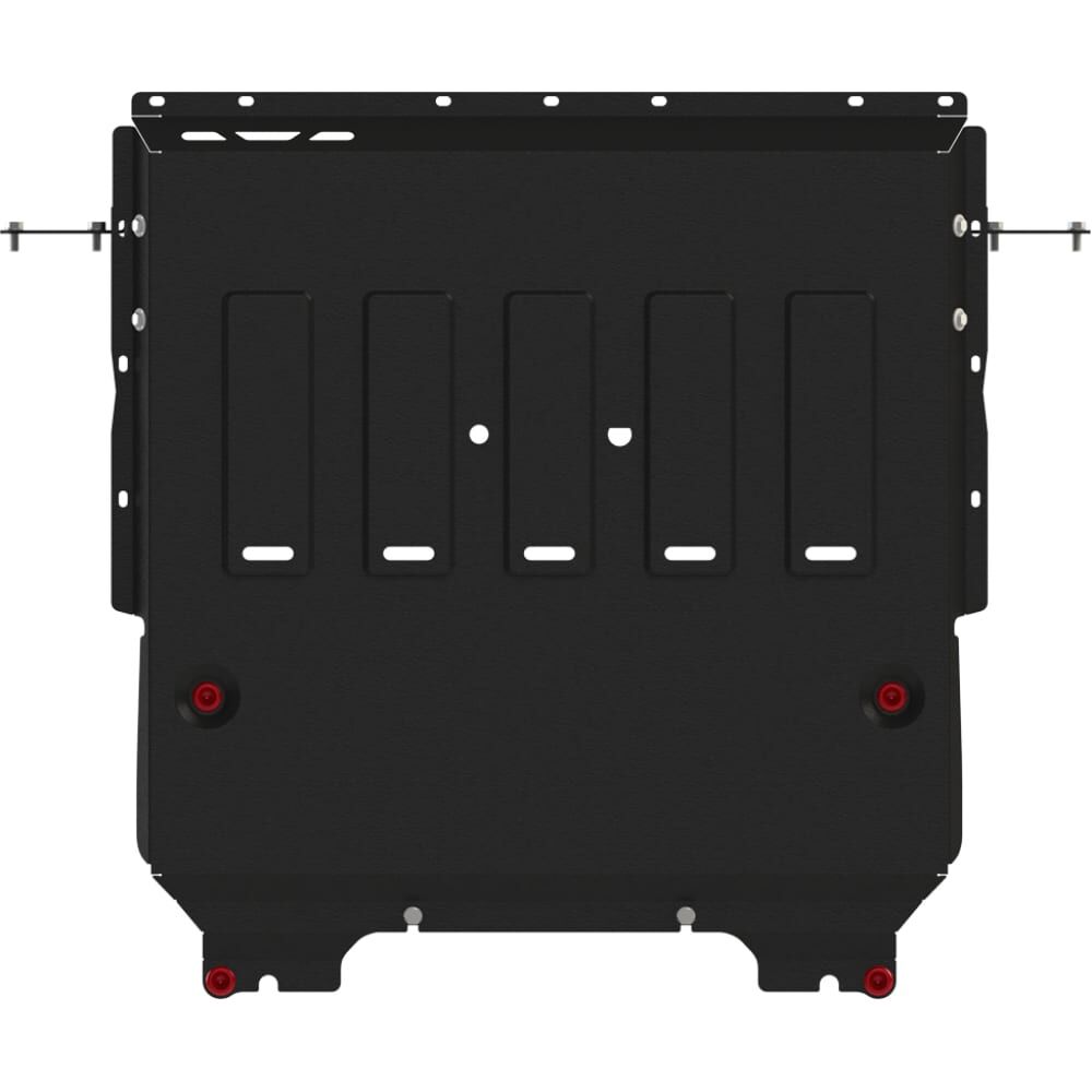 Защита картера и КПП для GEELY Tuge/a 2020-2.0 AT Fu/WD/ 2.0 AT FWD, универсальная штамповка, сталь 2.0 мм, с крепежом s