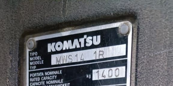 KOMATSU MWS14 1R электрический штабелёр самоходный. 1,4 тонны. 5,5 м.