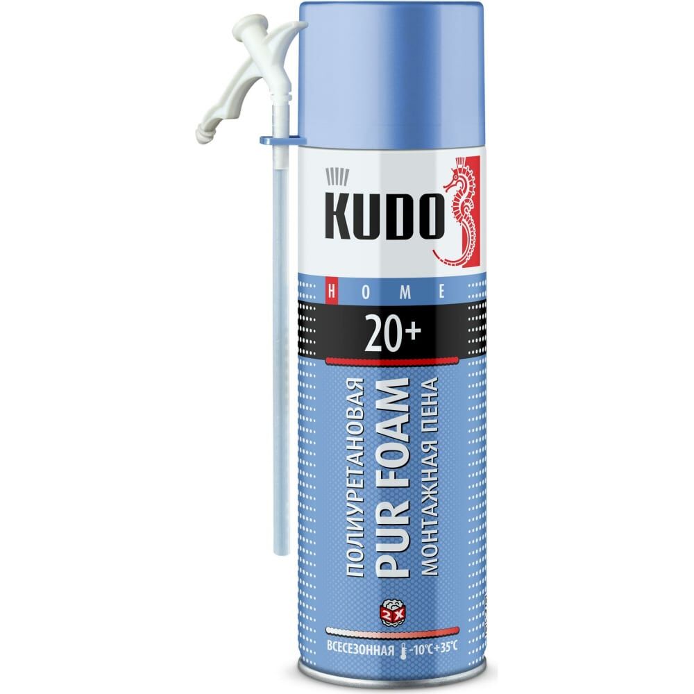 Всесезонная полиуретановая монтажная пена KUDO HOME 20+