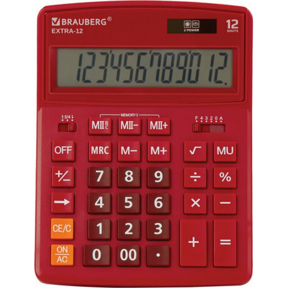 Настольный калькулятор BRAUBERG EXTRA-12-WR