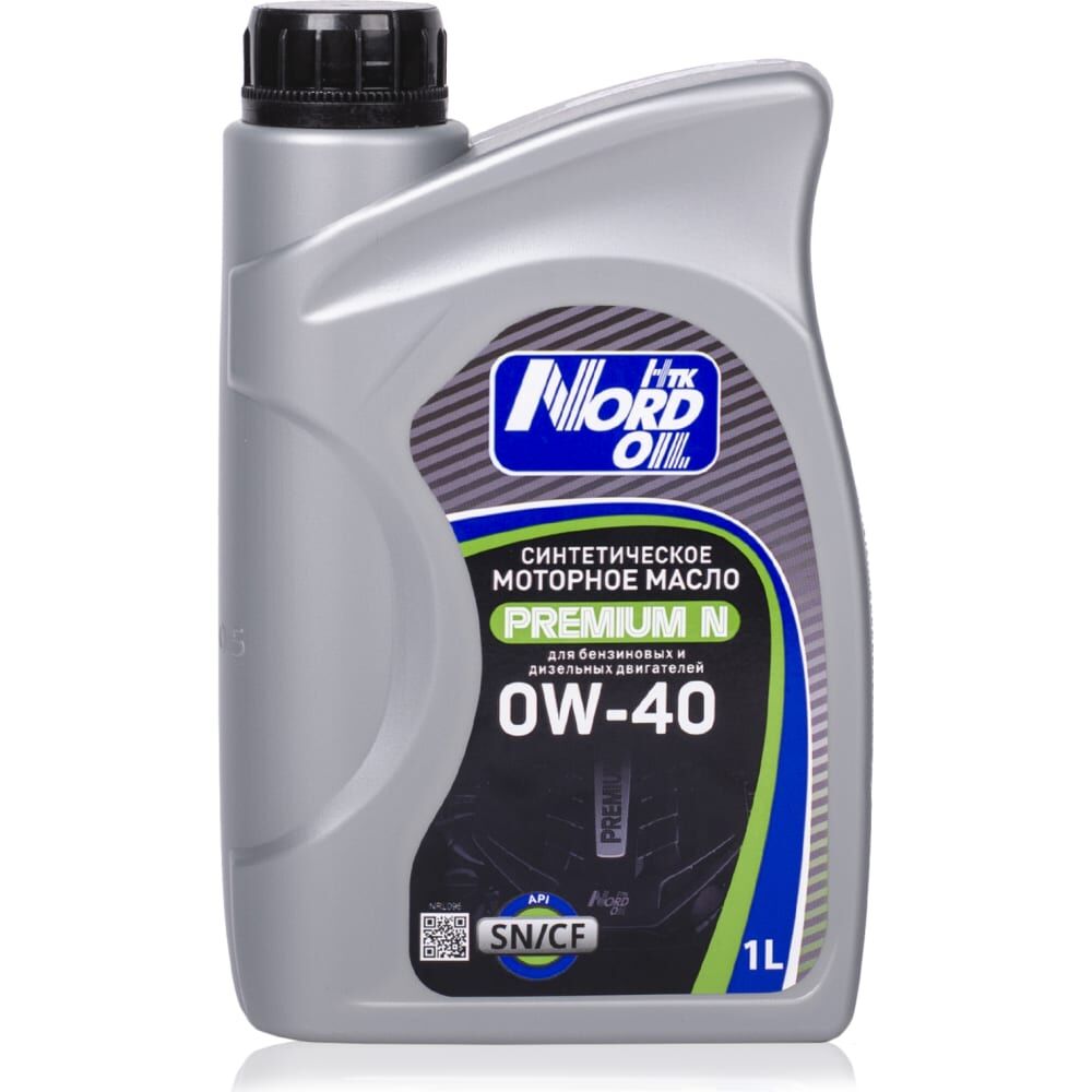 Синтетическое моторное масло NORD OIL Premium N 0W-40, SN/CF