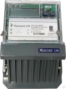 Счетчик электроэнергии Меркурий 230 ART-03 PQRSIDN 5А кл 0.5/1 230/400В 